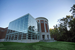 Photo of The School of Music Building of the University of North Carolina at Greensboro. Photograph courtesy of UNCG (http://www.uncg.edu/mus/)