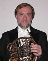 Photo of Tamás Zempléni, French horn. Photograph courtesy of Tamás Zempléni