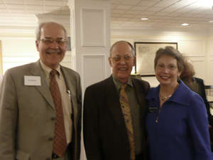 UNCG School of Music Dean John Deal, composer Harold Schiffman, UNCG Chancellor Dr. Linda P. Brady (20 February 2009)