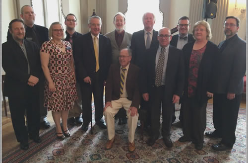 Photo of Gathering In the Alumni House After the Graduation Ceremony