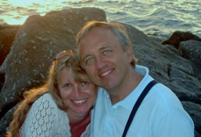 Photo of T&uuml;nde Kurucz and Imre Rohmann on vacation. (17 September 2003) Photograph by Stephanie Rohmann