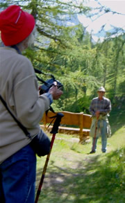 Photo of Harold Schiffman. Upper Engadine, Switzerland (19 September 2004) Photograph by Elsa Leslie